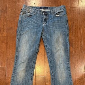 Women’s Rock & Republic Kassandra Light Blue Distressed Size 10M Bootcut Jeans